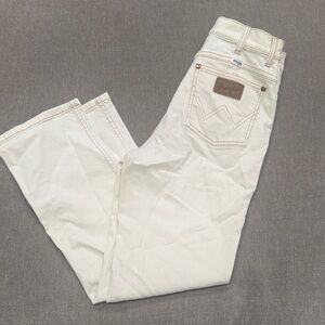 Wrangler Off-White Straight Jeans